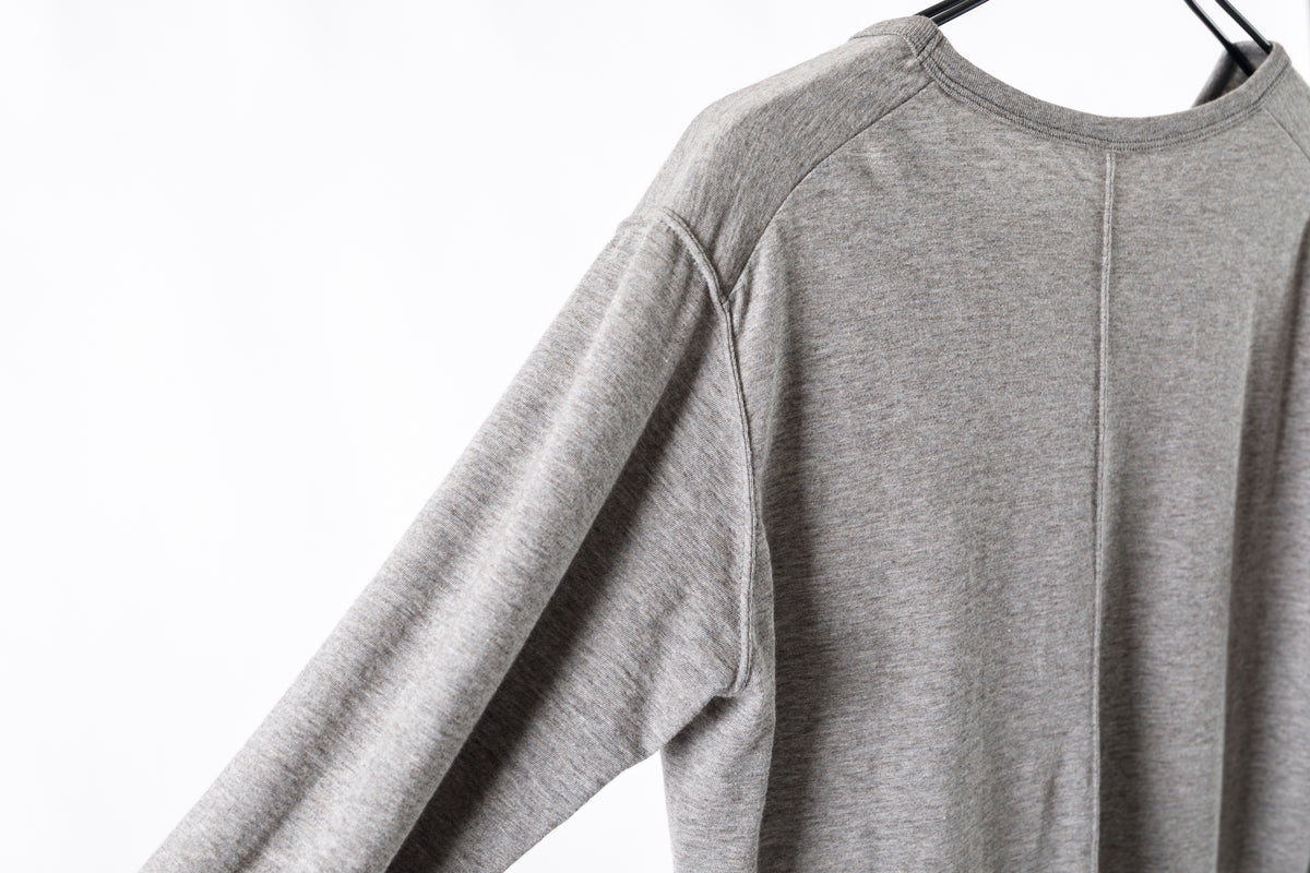 Nikki ESSENTIAL PIECE / Yak Cotton Long Sleeve - Top Gray