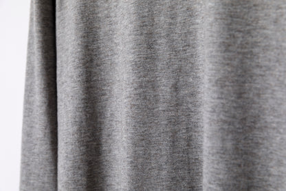 Nikki ESSENTIAL PIECE / Yak Cotton Long Sleeve - Top Gray