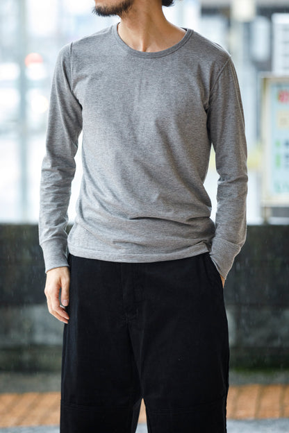 Nikki ESSENTIAL PIECE / Yak Cotton Long Sleeve - Top Gray