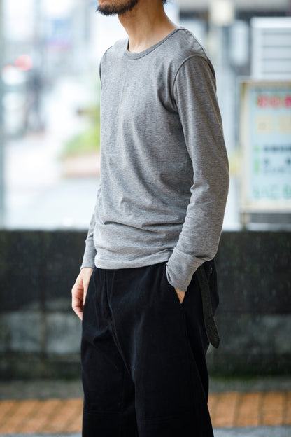 Nikki ESSENTIAL PIECE / Yak Cotton Long Sleeve - Top Gray