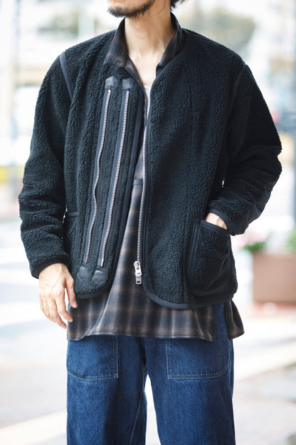 MOJITO / ROOM No.206 Jacket_boa fleece - Black