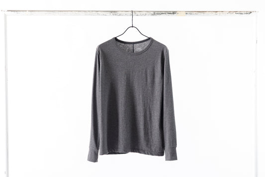 Nikki ESSENTIAL PIECE / Yak Cotton Long Sleeve - Charcoal