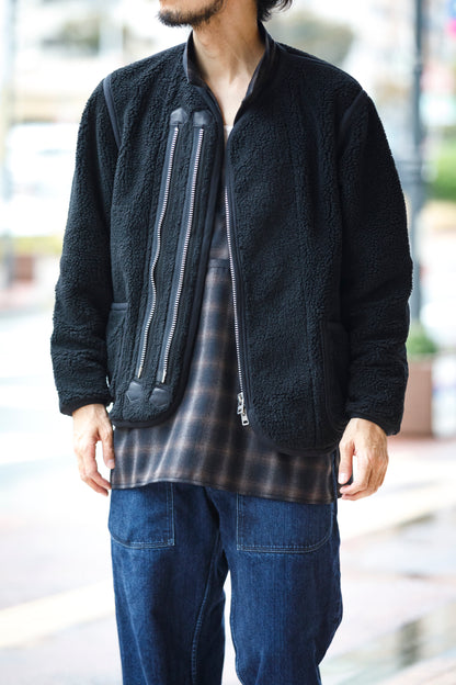MOJITO / ROOM No.206 Jacket_boa fleece - Black