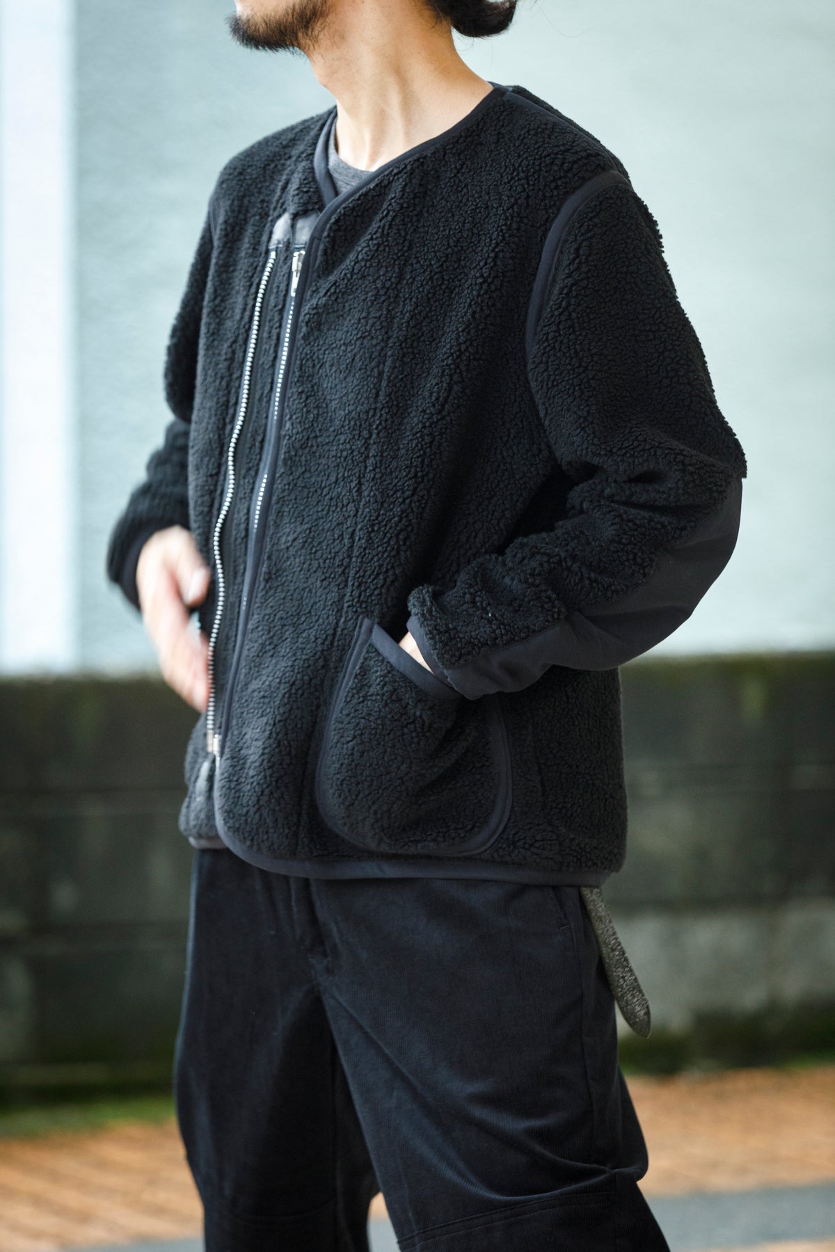 MOJITO / ROOM No.206 Jacket_boa fleece - Black