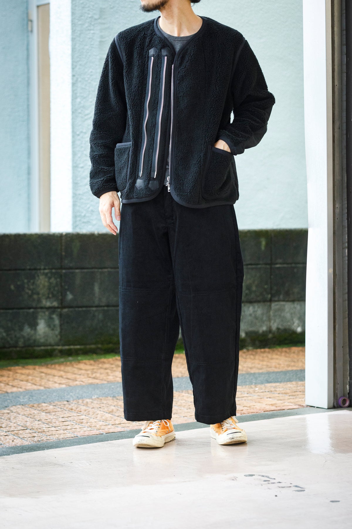 MOJITO / ROOM No.206 Jacket_boa fleece - Black