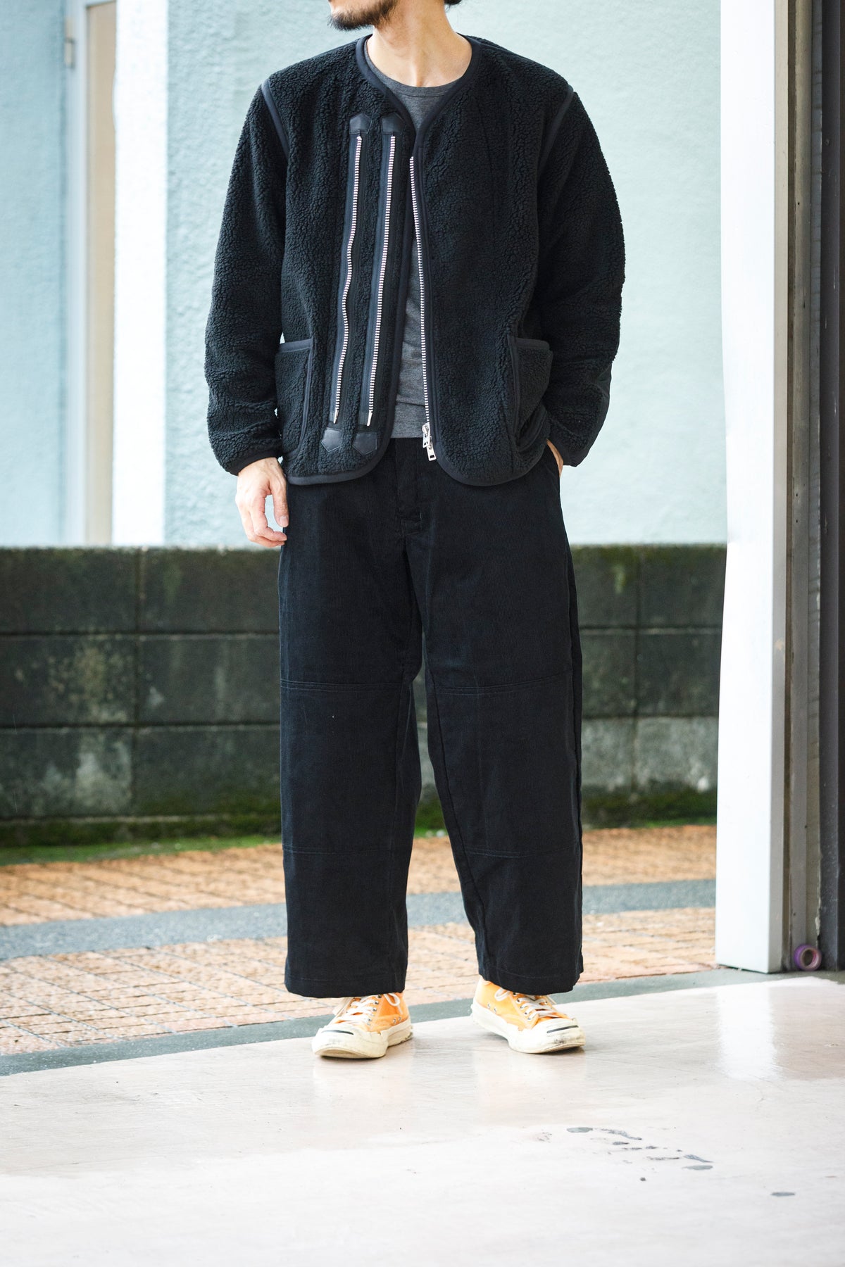 MOJITO / ROOM No.206 Jacket_boa fleece - Black