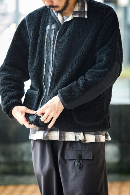 MOJITO / ROOM No.206 Jacket_boa fleece - Black