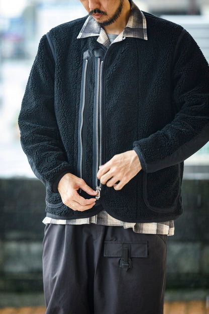 MOJITO / ROOM No.206 Jacket_boa fleece - Black