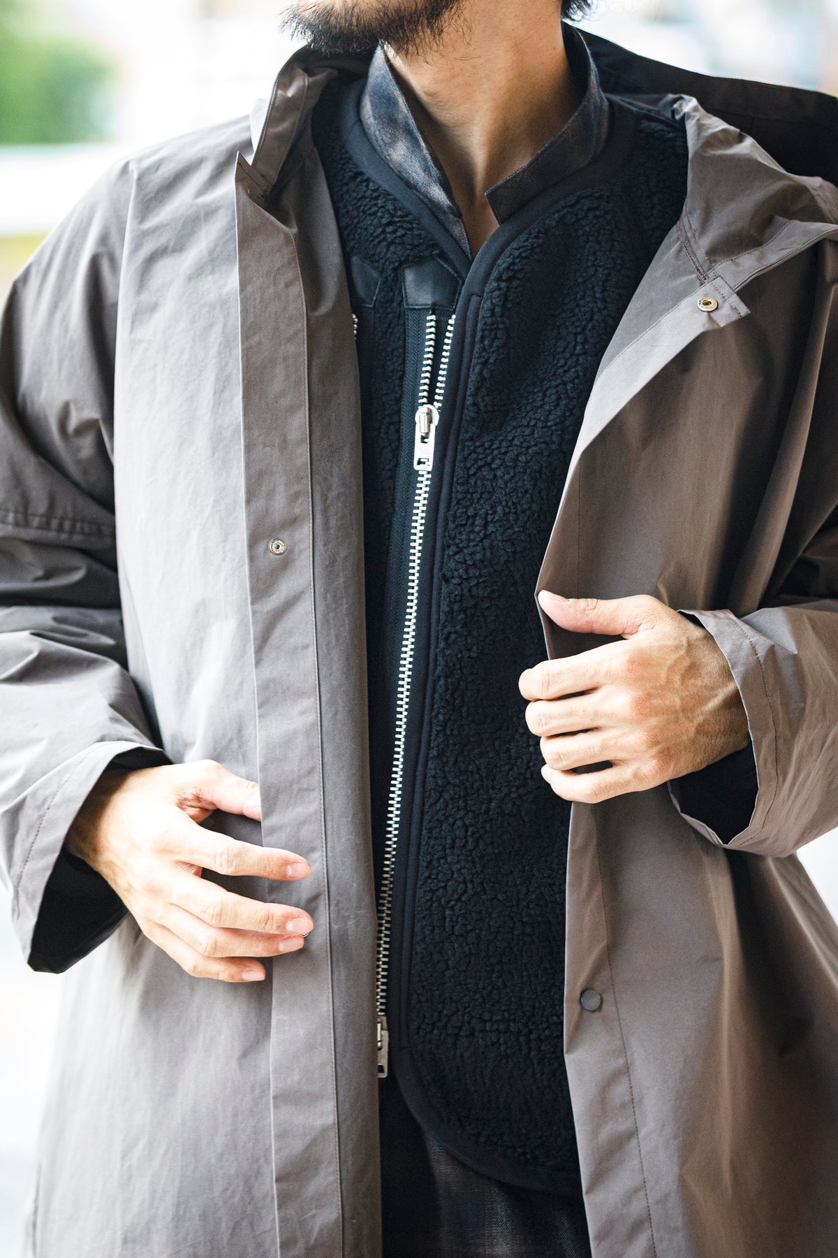 MOJITO / ROOM No.206 Jacket_boa fleece - Black