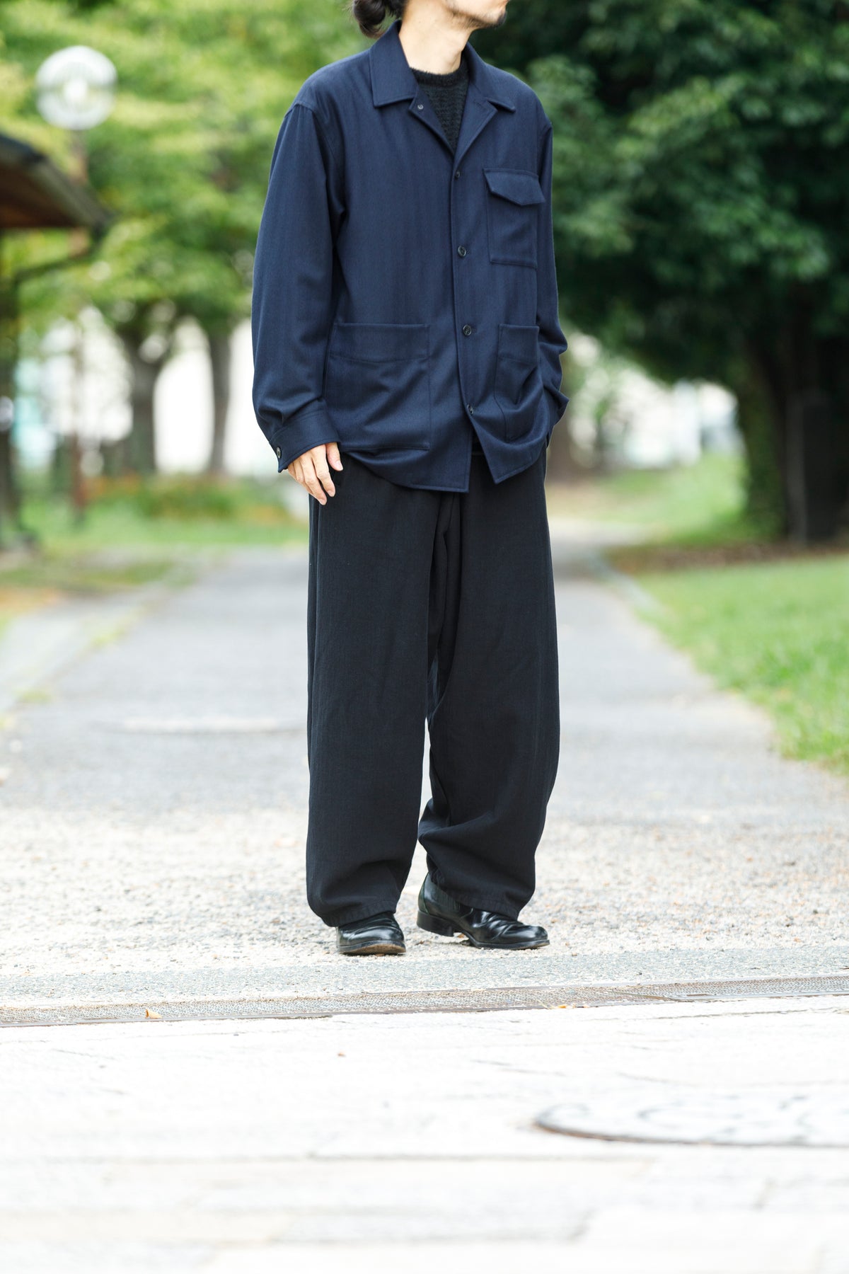 山内 / 26231 / アラシャンカシミア・ワークジャケット - Navy
