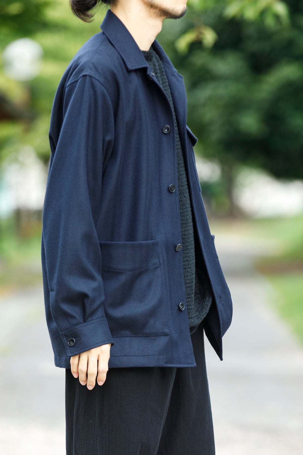 山内 / 26231 / アラシャンカシミア・ワークジャケット - Navy
