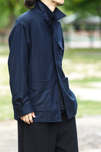 山内 / 26231 / アラシャンカシミア・ワークジャケット - Navy
