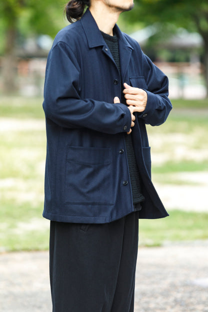 山内 / 26231 / アラシャンカシミア・ワークジャケット - Navy