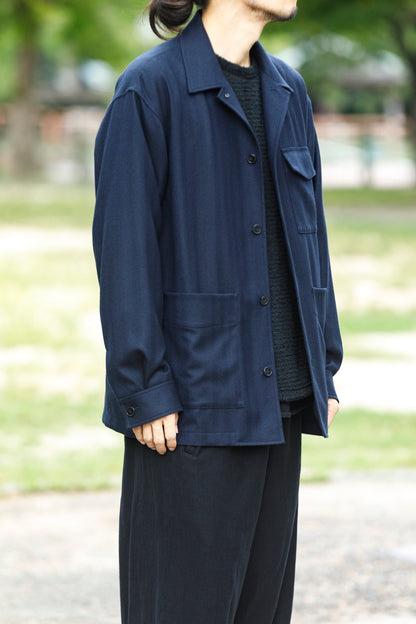 山内 / 26231 / アラシャンカシミア・ワークジャケット - Navy