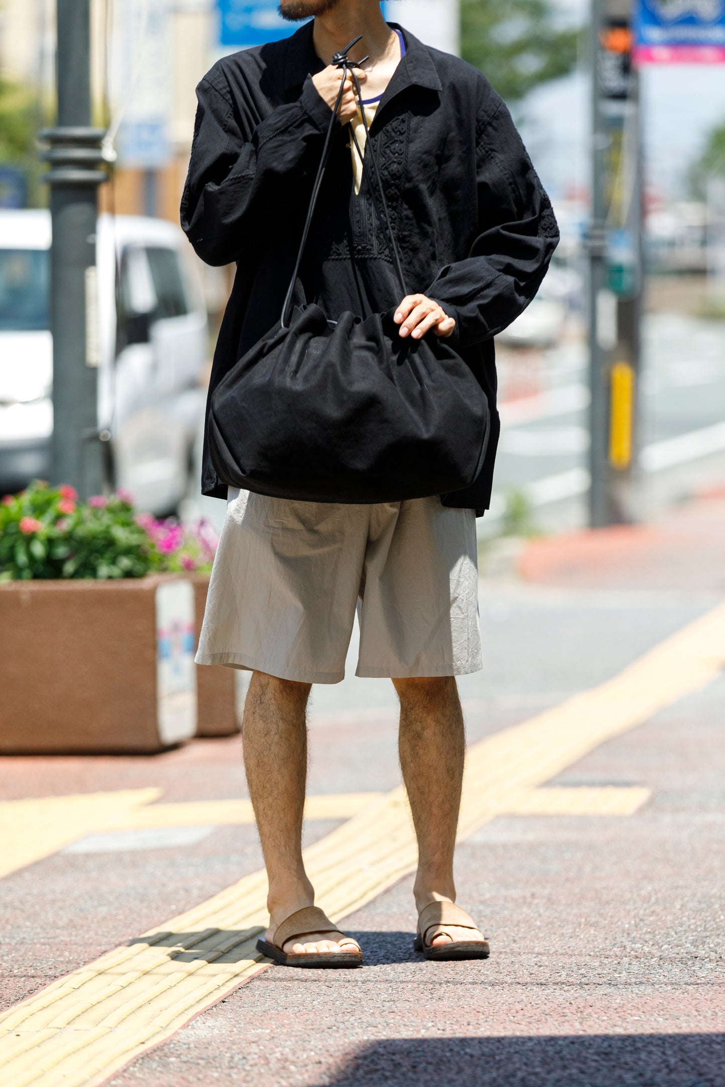 AMIACALVA / A071 SCARECROW TOTE(M) - Black