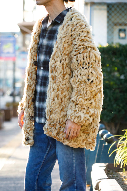 GOODKARMA DEVELOPMENT /  MOUTON CARDIGAN “CHARLIE” - CAMEL