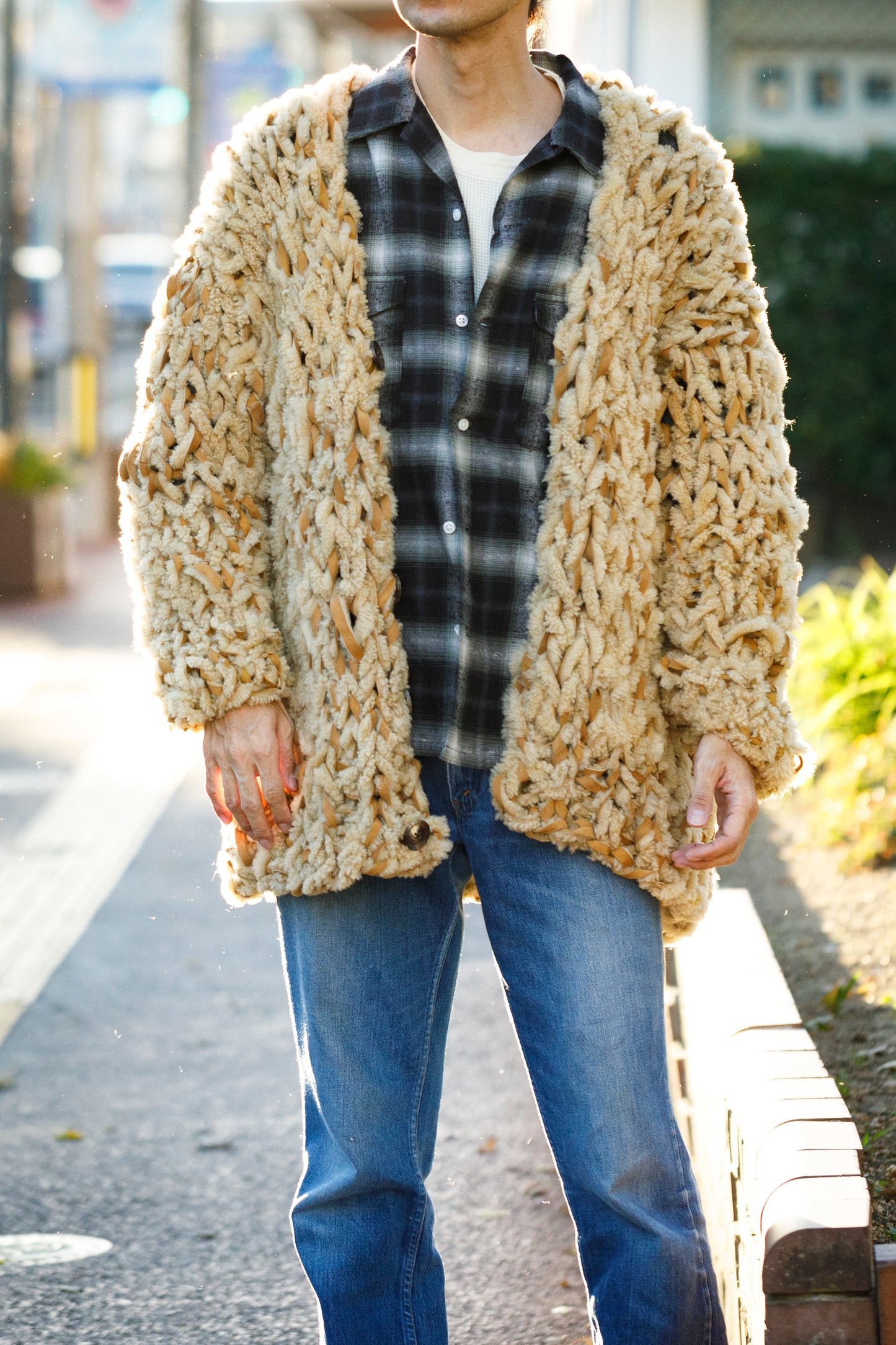 GOODKARMA DEVELOPMENT /  MOUTON CARDIGAN “CHARLIE” - CAMEL