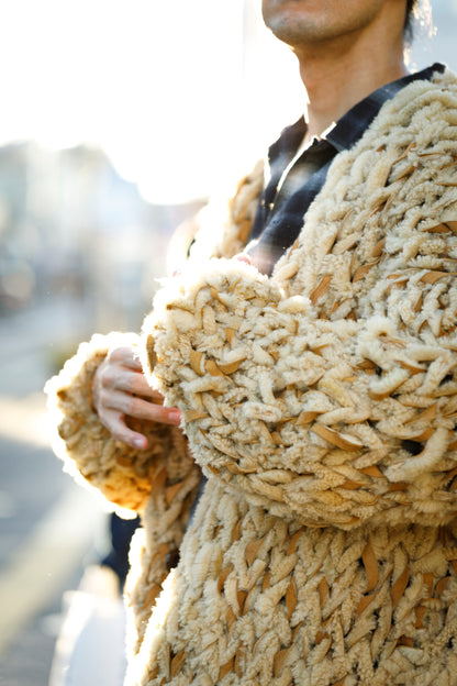 GOODKARMA DEVELOPMENT /  MOUTON CARDIGAN “CHARLIE” - CAMEL