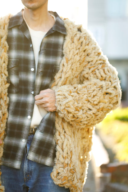 GOODKARMA DEVELOPMENT /  MOUTON CARDIGAN “CHARLIE” - CAMEL