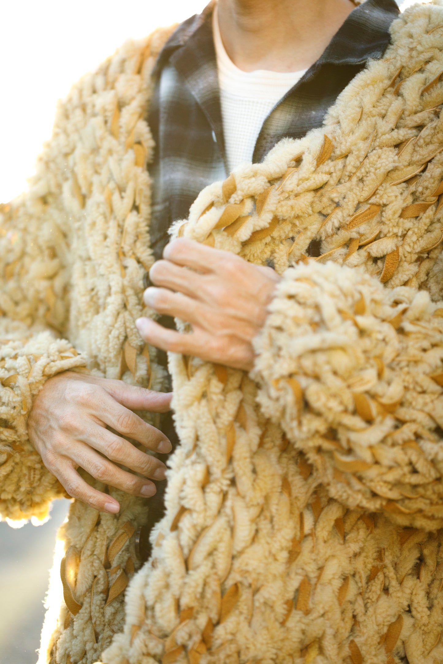 GOODKARMA DEVELOPMENT /  MOUTON CARDIGAN “CHARLIE” - CAMEL