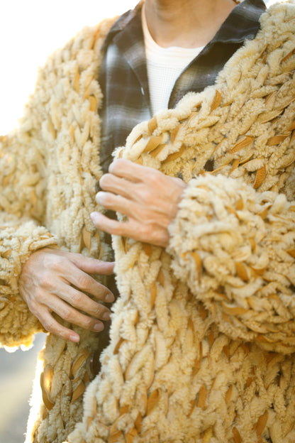 GOODKARMA DEVELOPMENT /  MOUTON CARDIGAN “CHARLIE” - CAMEL