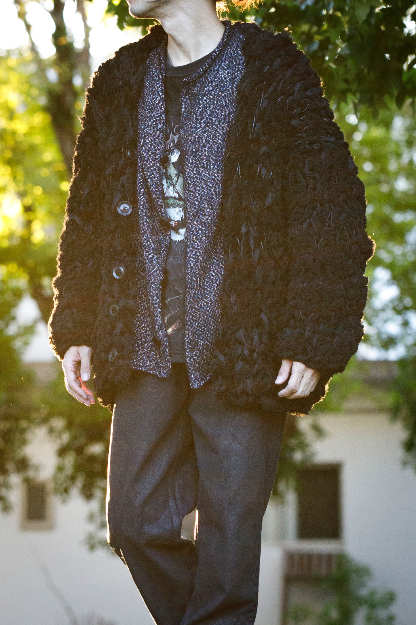 GOODKARMA DEVELOPMENT /  MOUTON CARDIGAN “CHARLIE” - BACK