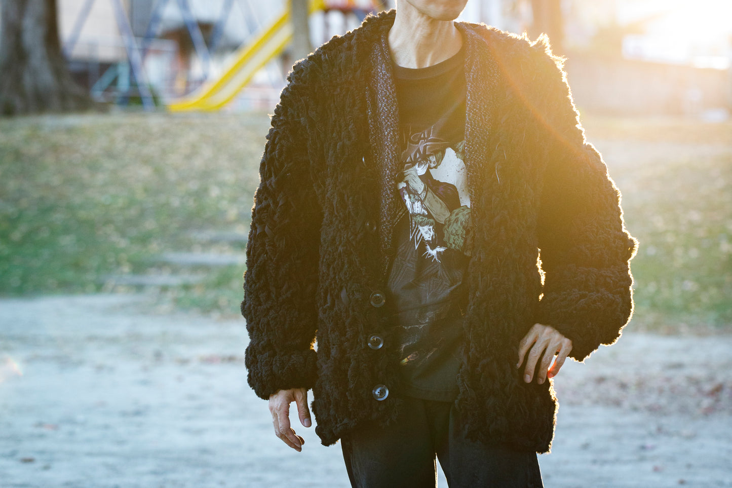 GOODKARMA DEVELOPMENT /  MOUTON CARDIGAN “CHARLIE” - BACK