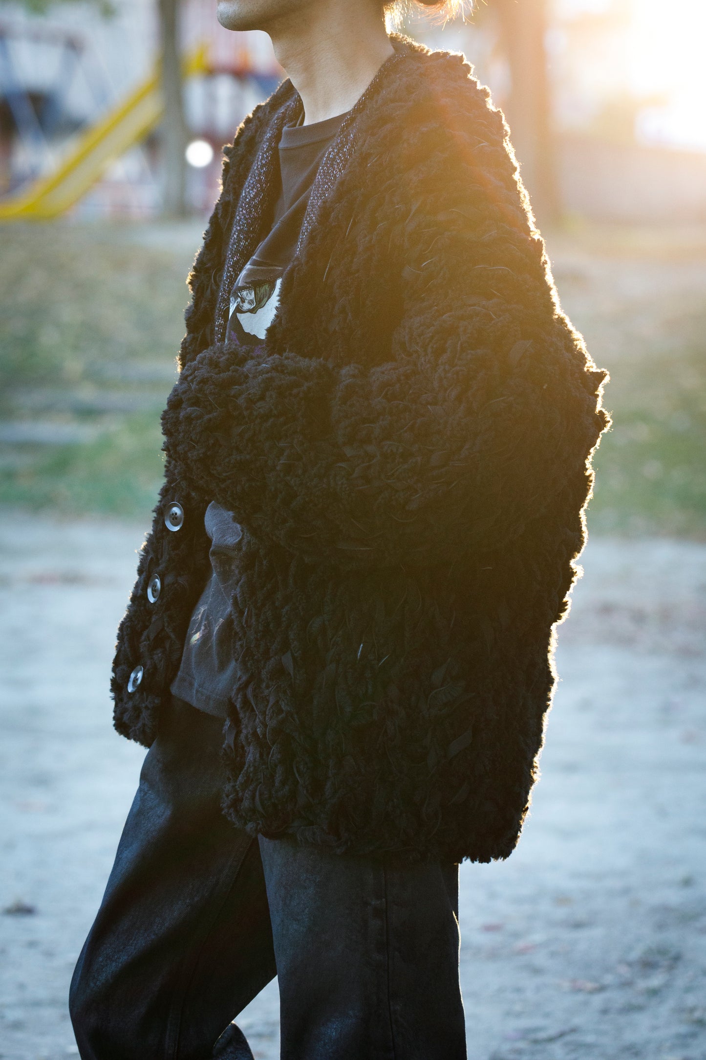 GOODKARMA DEVELOPMENT /  MOUTON CARDIGAN “CHARLIE” - BACK