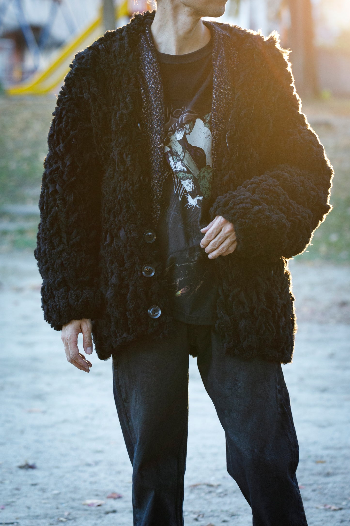 GOODKARMA DEVELOPMENT /  MOUTON CARDIGAN “CHARLIE” - BACK