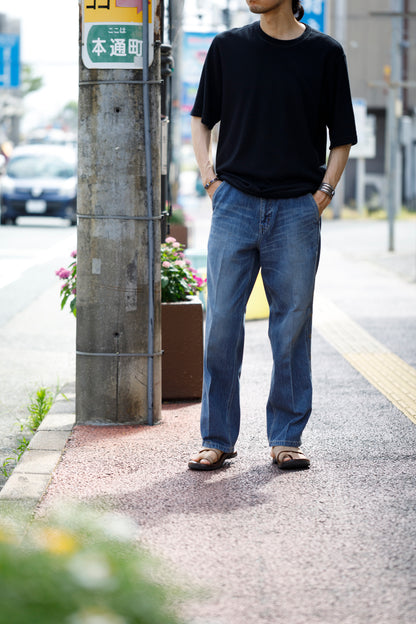 SARTO / EMBROIDERY DENIM PANTS - WASHED INDIGO