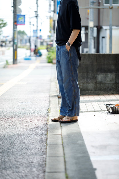 SARTO / EMBROIDERY DENIM PANTS - WASHED INDIGO