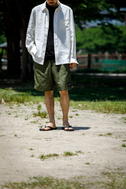 Willow Pants / P-030 - OLIVE(dead stock fabric)