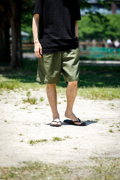 Willow Pants / P-030 - OLIVE(dead stock fabric)