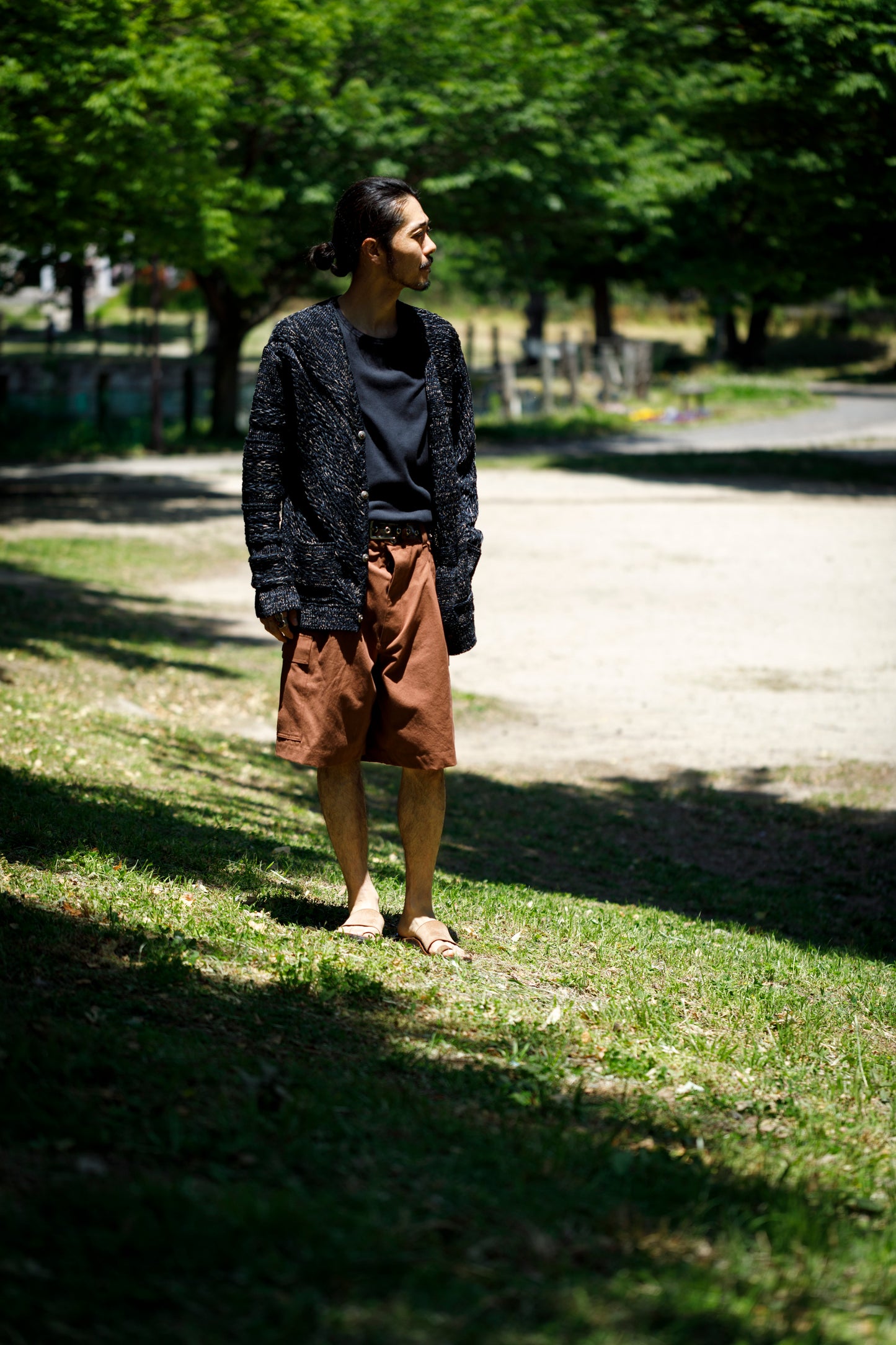 Willow Pants /  P-037 Brown(柿渋染め)
