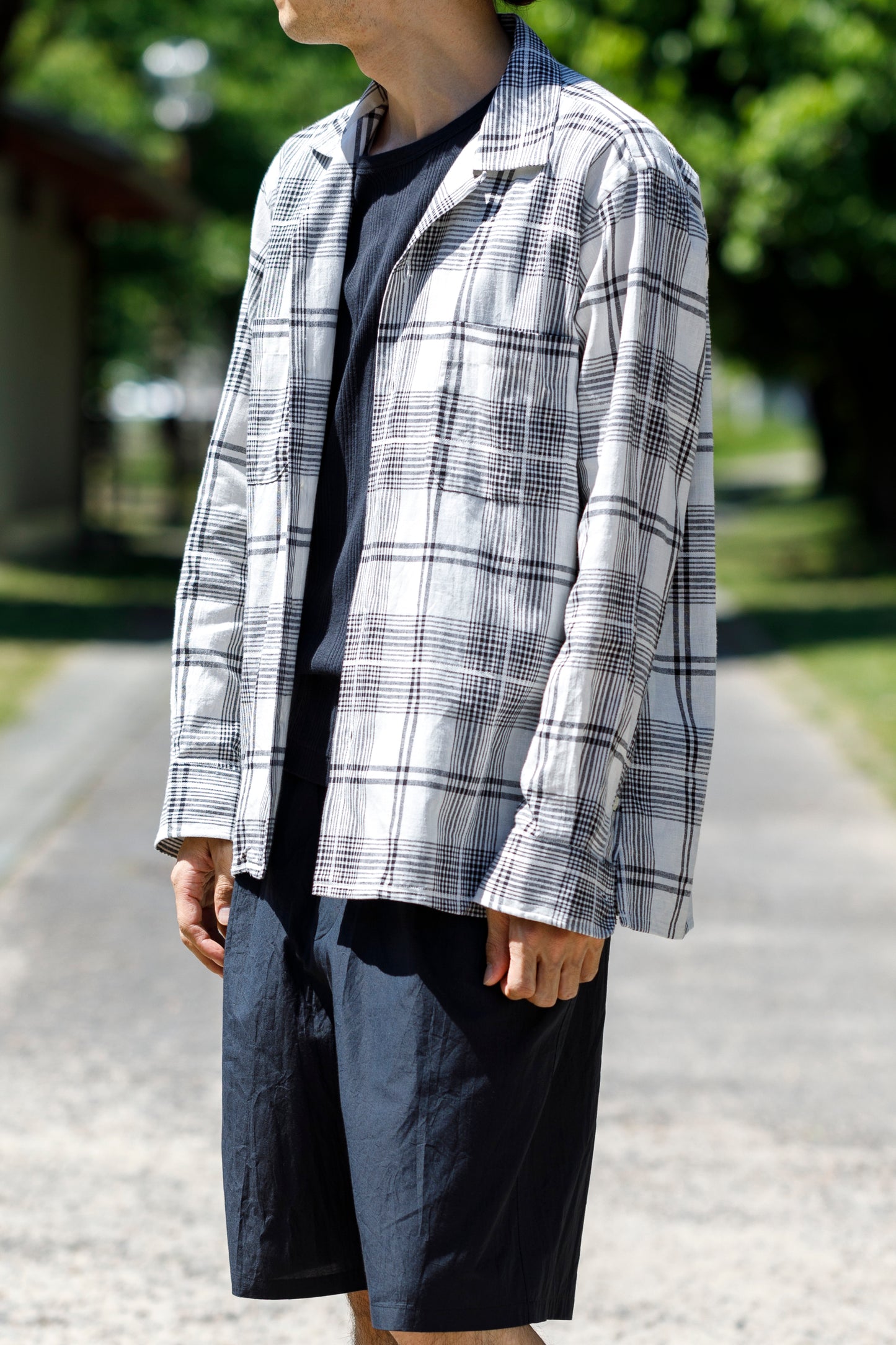MOJITO / ABSHINTH SHIRT_dobbie plaid - White