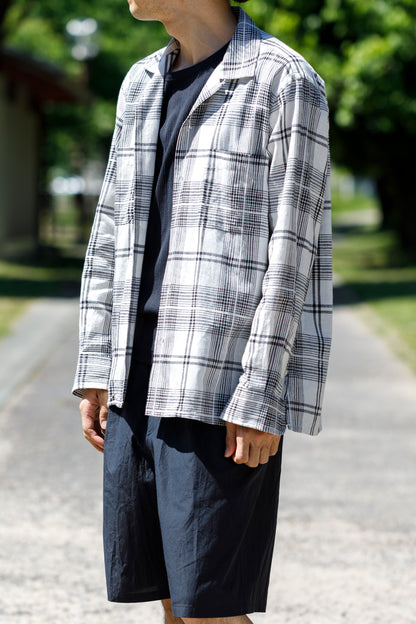 MOJITO / ABSHINTH SHIRT_dobbie plaid - White