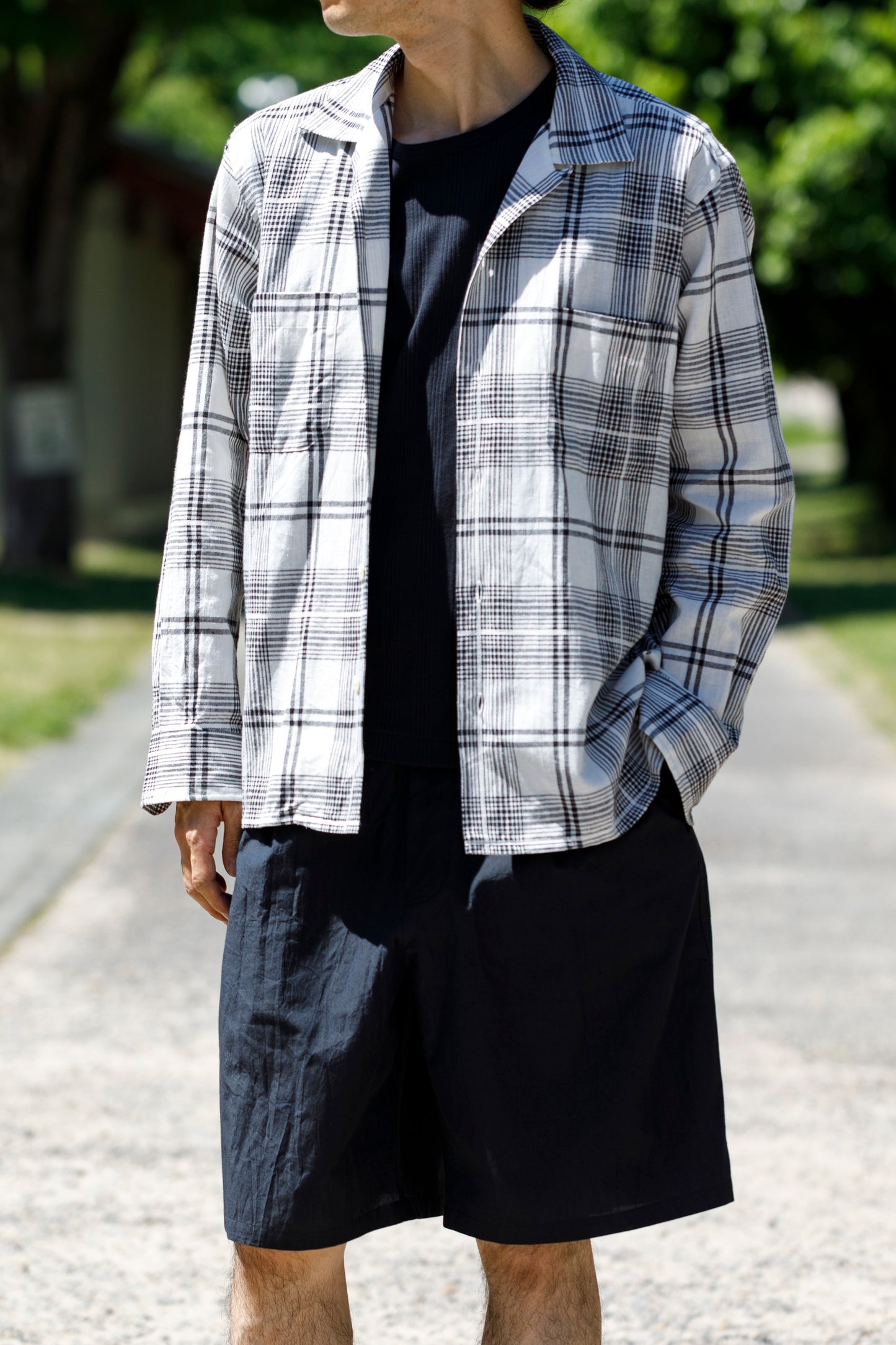 MOJITO / ABSHINTH SHIRT_dobbie plaid - White