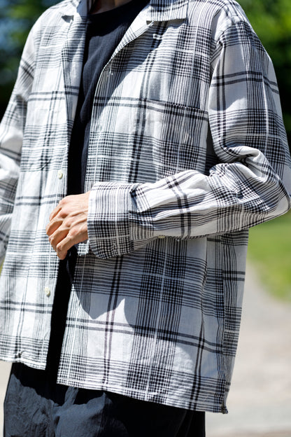 MOJITO / ABSHINTH SHIRT_dobbie plaid - White