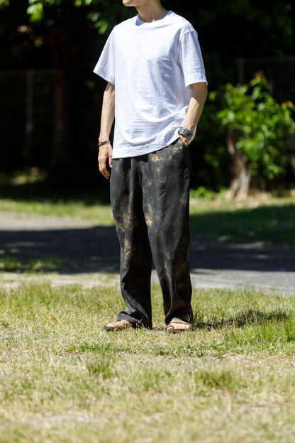 山内 / 26168-si/ari/有松絞り・ビンテージシルクギャバ・パジャマパンツ - arimats