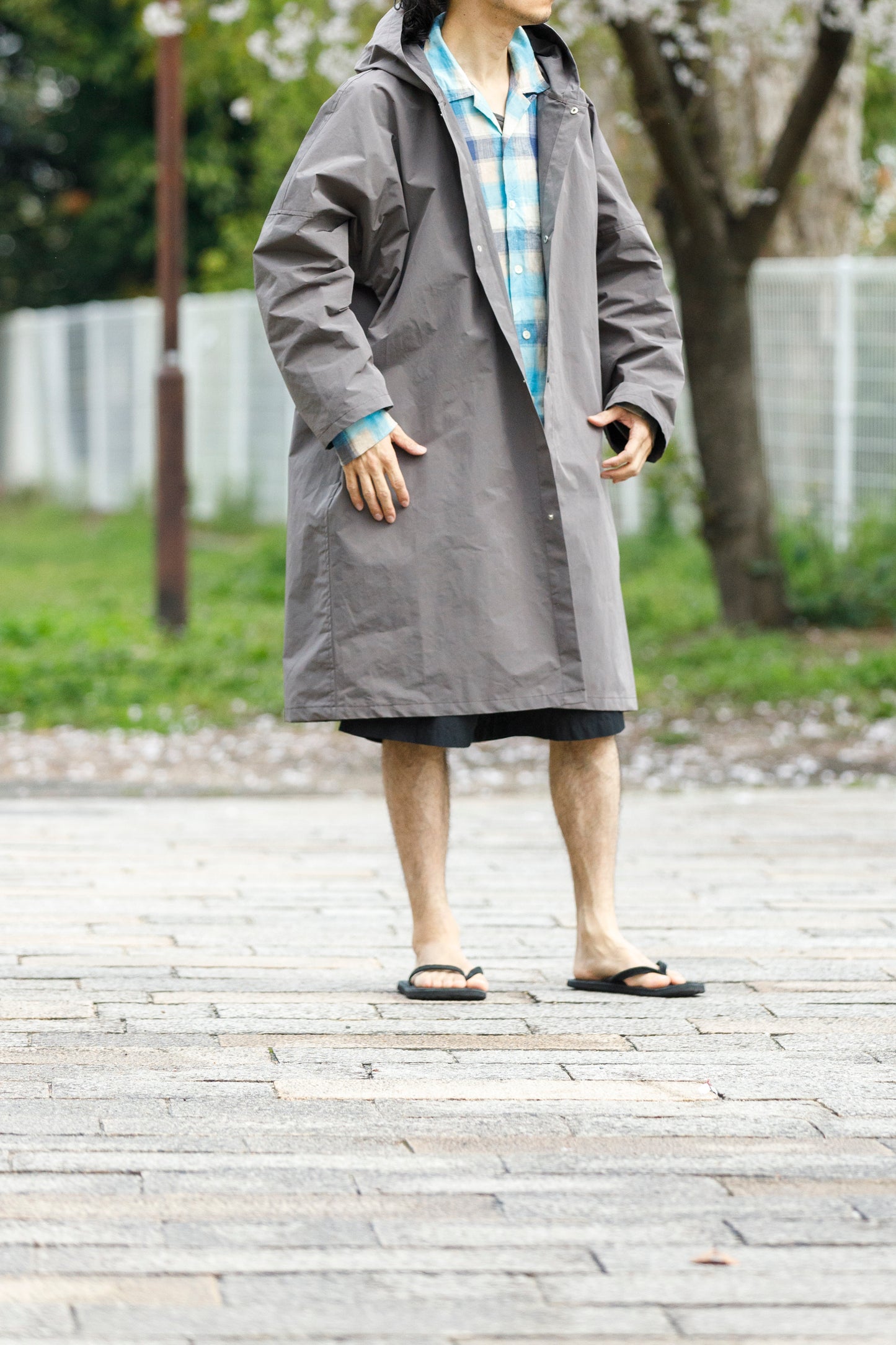 AMIACALVA AZ001 Drizzle Coat - Gray(SPRIT YARN)