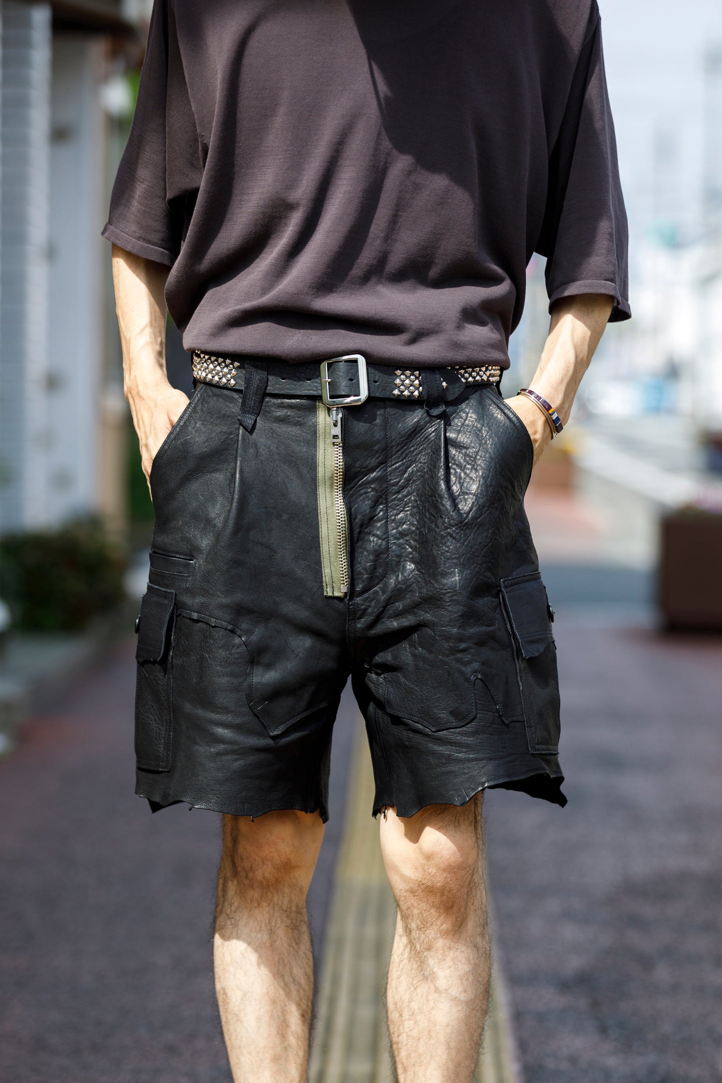 Willow Pants R-012 Studs Belt - Black