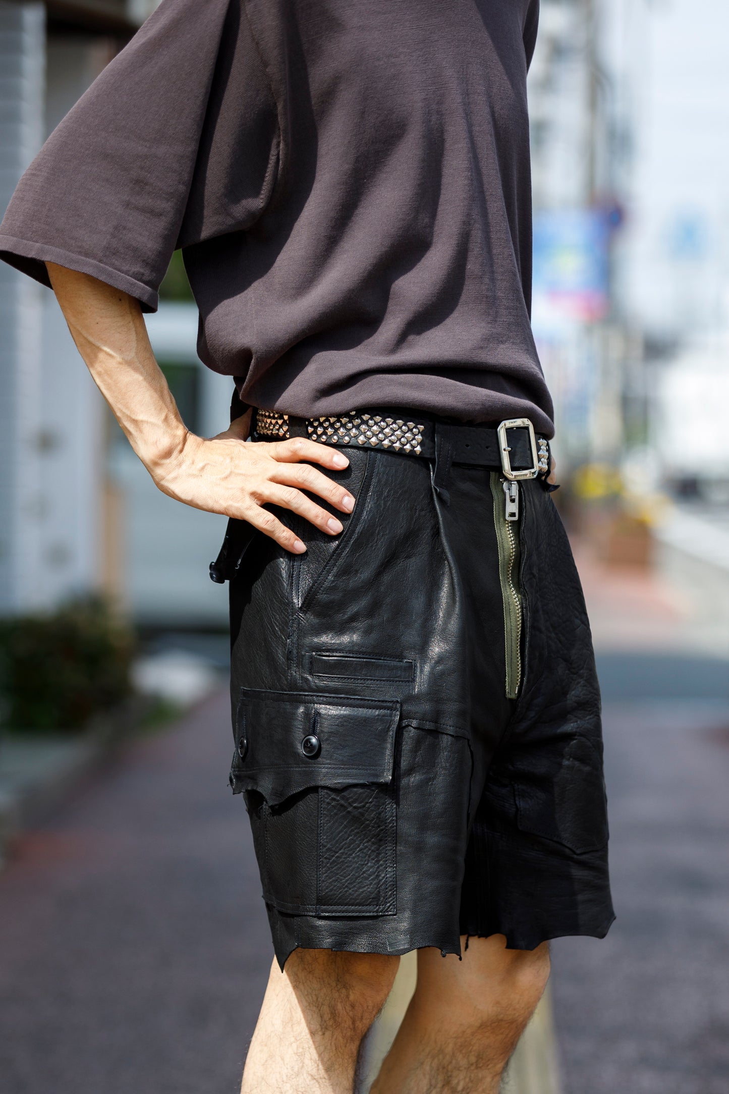 Willow Pants R-012 Studs Belt - Black
