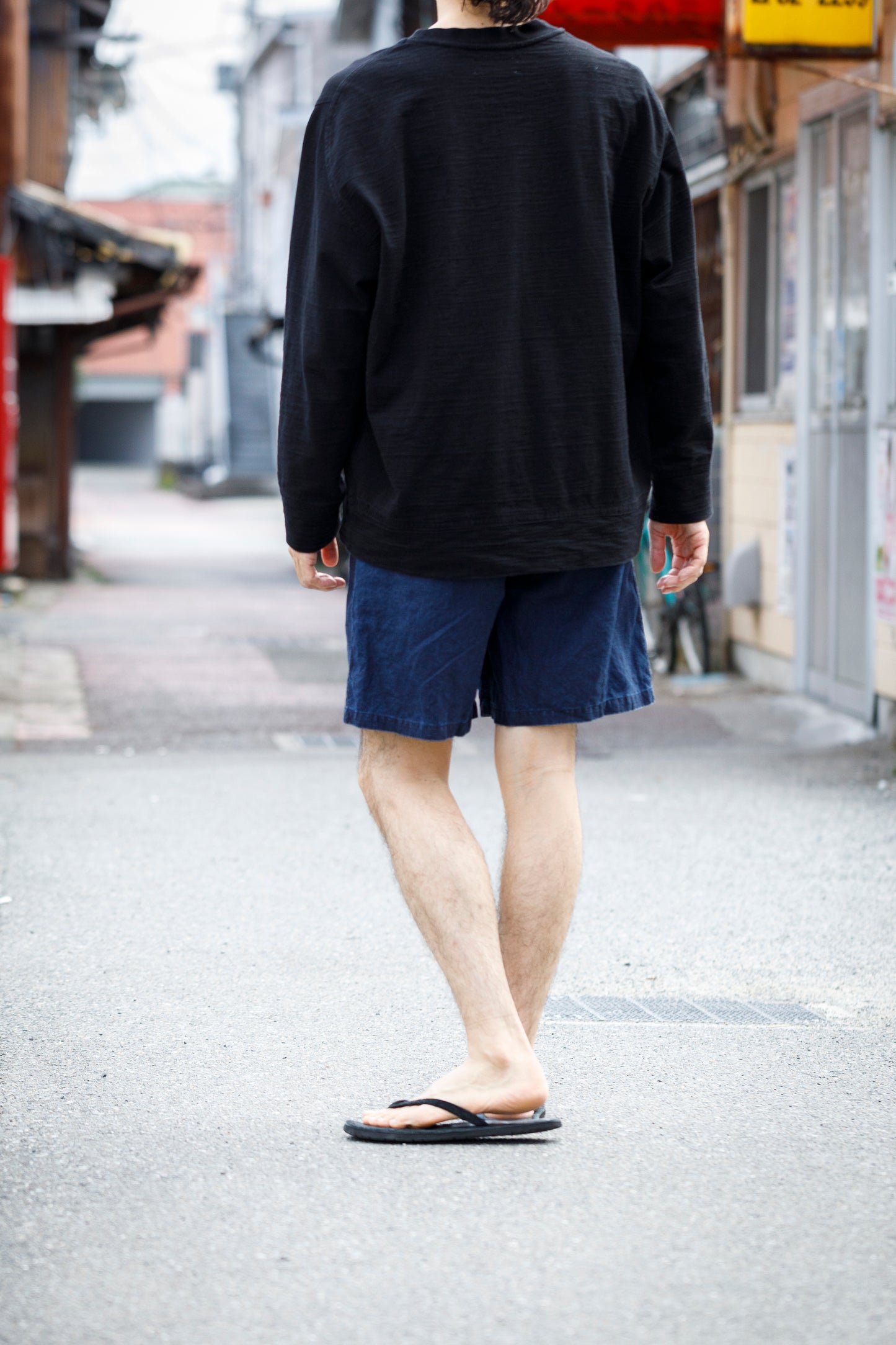 SARTO / 261-11003 SHORT PANTS - INDIGO LINEN