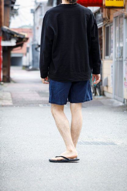 SARTO / 261-11003 SHORT PANTS - INDIGO LINEN