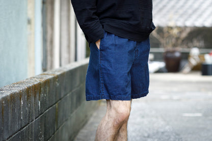 SARTO / 261-11003 SHORT PANTS - INDIGO LINEN