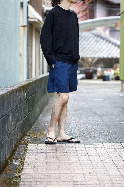 SARTO / 261-11003 SHORT PANTS - INDIGO LINEN