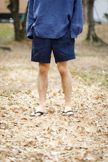 SARTO / 261-11003 SHORT PANTS - INDIGO LINEN