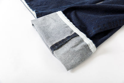 NULABEL /  522-701 URUSHI COATED DENIM TROUSERS - COAL BLACK