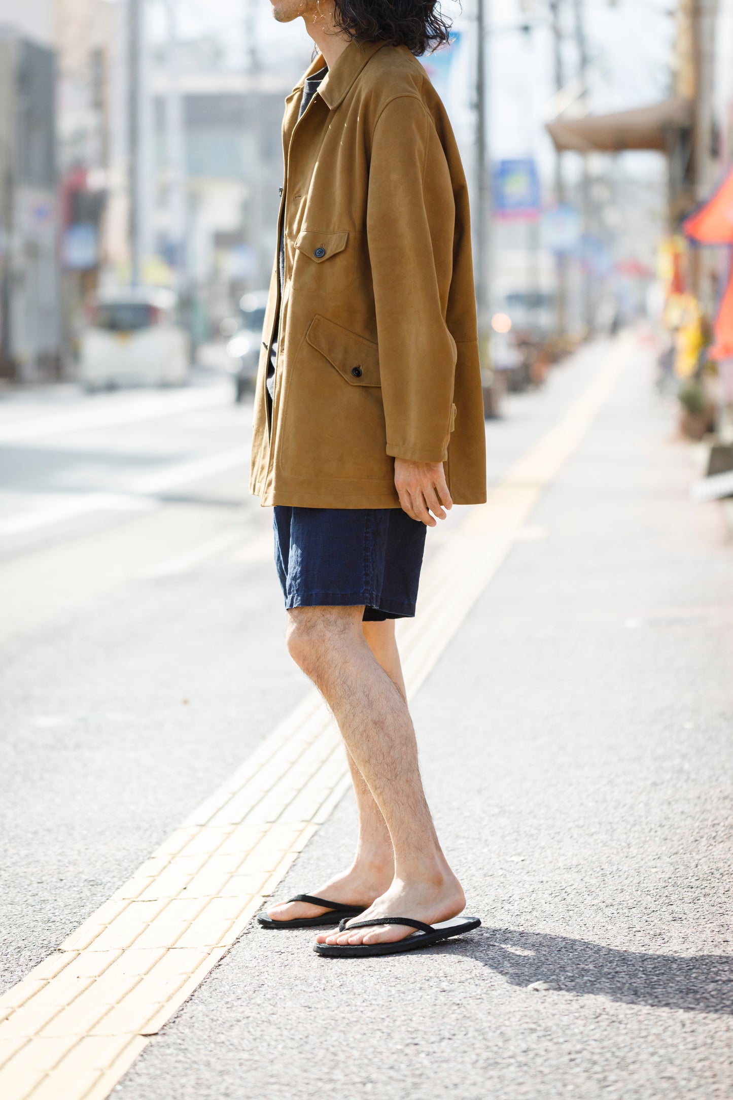 SARTO 261-01001 Half Coat(Metis Goat Suede Leather) - Brown Gold