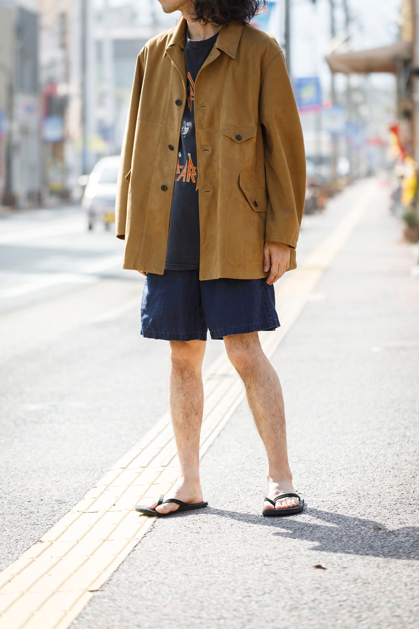 SARTO 261-01001 Half Coat(Metis Goat Suede Leather) - Brown Gold